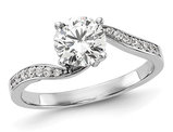 2/3 Carat (ctw G-H-I, SI1-SI2) Lab Grown Diamond Engagement Ring in 14K White Gold